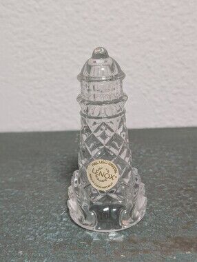 LENOX "Light at Crystal Point" Leaded Crystal Lighthouse Sculpture